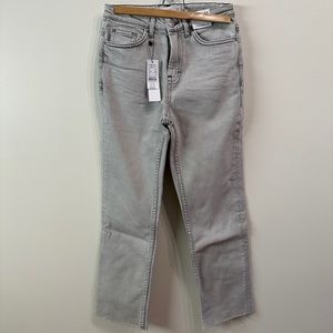 Straight Leg Ankle Crop Jeans